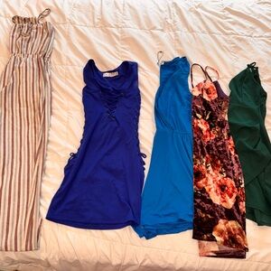 Women’s Dress, Romper & Jumpsuit Bundle – Size Medium – 5 Pieces